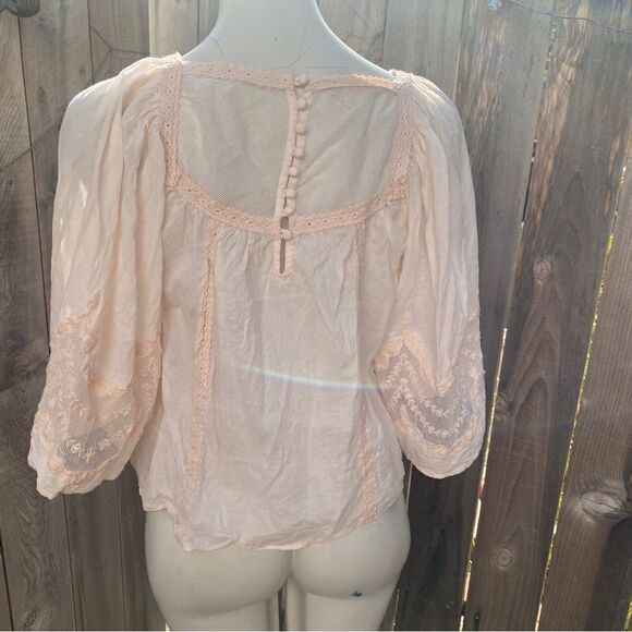 Anthropologie Valentia Peasant Blouse size 4 - Picture 7 of 15